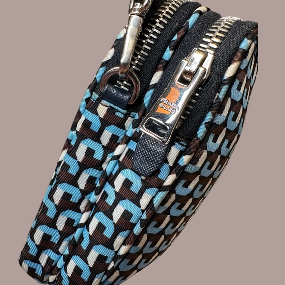 Prada Mini Messenger Tessuto Nylon Blue - Picture 6 of 12